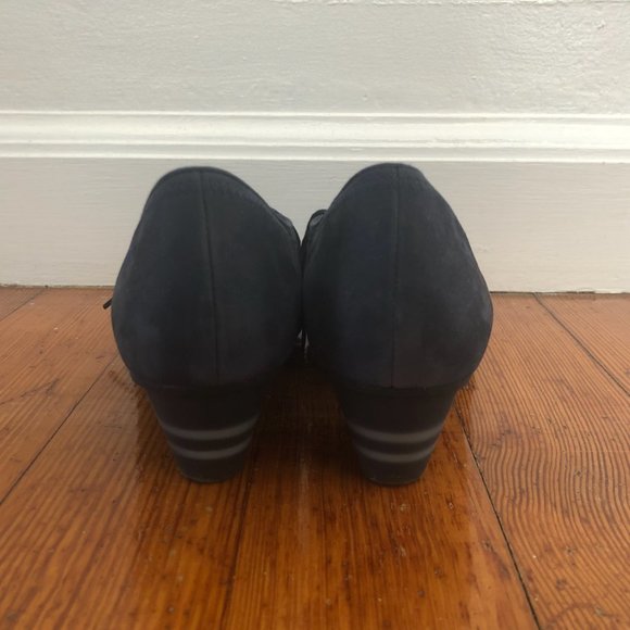 Vintage CAMPER lace up shoes with striped heel. Size 41/10 Nearly New. - Picture 5 of 11